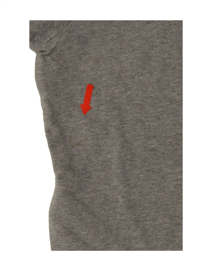 FILA Womens Oversized Sweatshirt Jumper UK 10 Small Grey Cotton Vintage Fila and Second-Hand Fila from Messina Hembry 