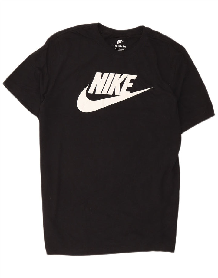 Nike grafisk T-shirt top til mænd, stor sort bomuld