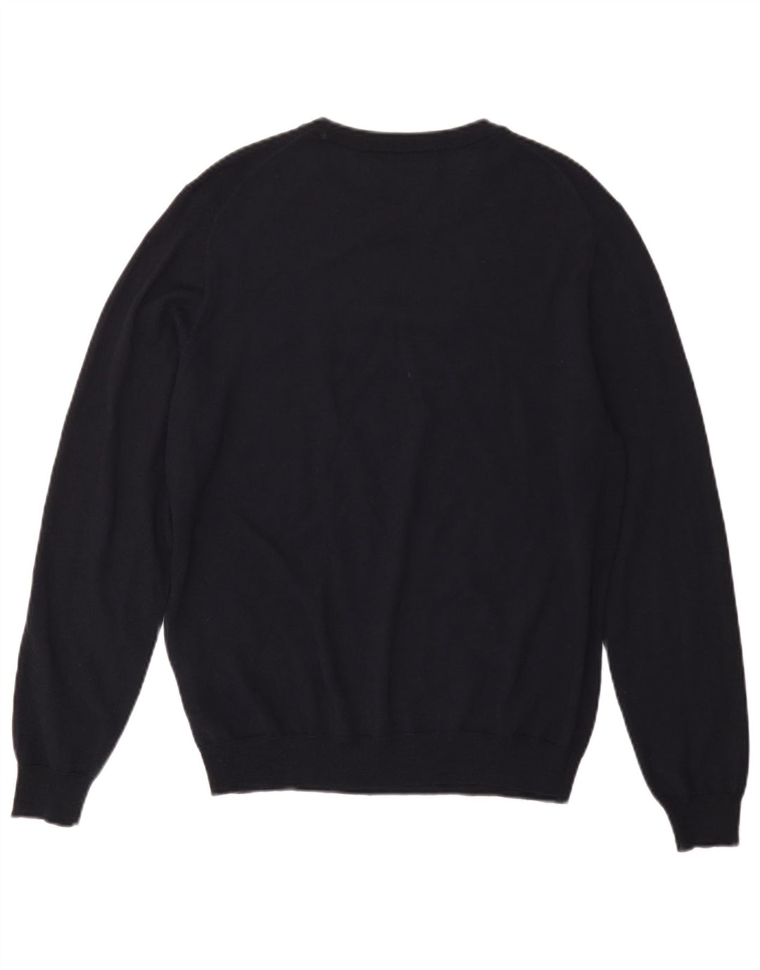 Replay Herre Crew Neck Jumper Sweater Medium Navy Blue Merino Wool