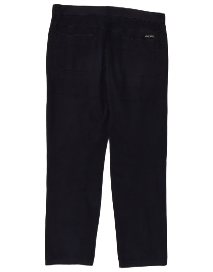 WOOLRICH Lige Chinobukser til mænd W34 L28 Marineblå
