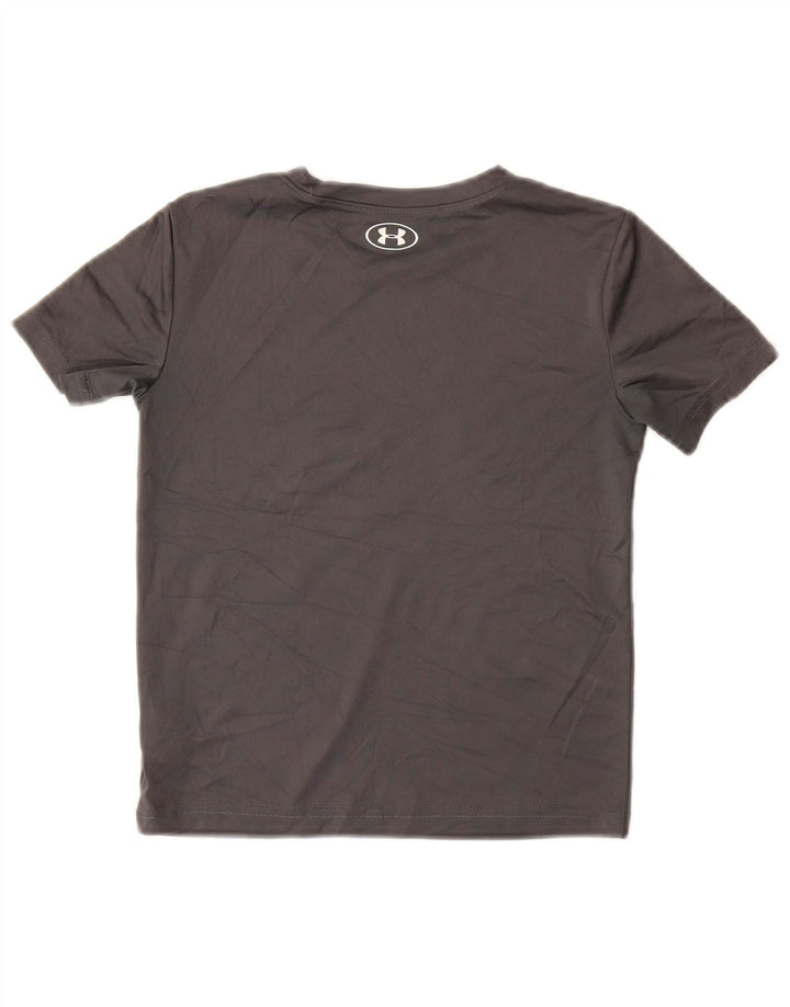 UNDER ARMOUR Drenge Grafisk T-Shirt Top 5-6 år Grå Polyester