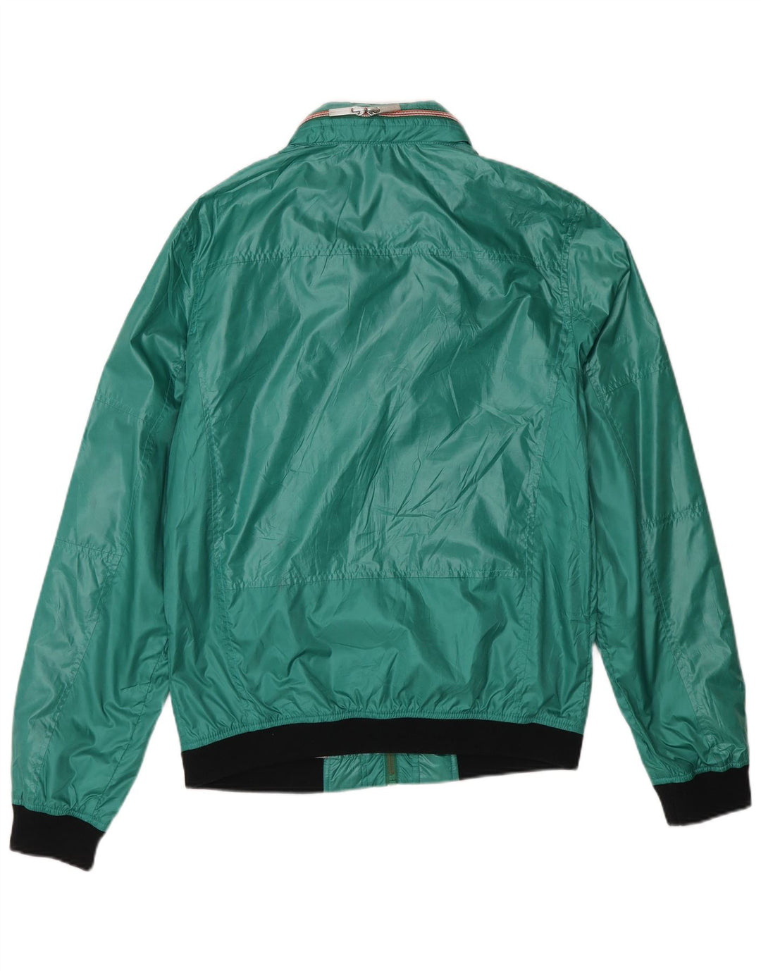 Calvin Klein Jeans Dame Grafisk Hooded Bomber Jacket UK 14 Medium Green