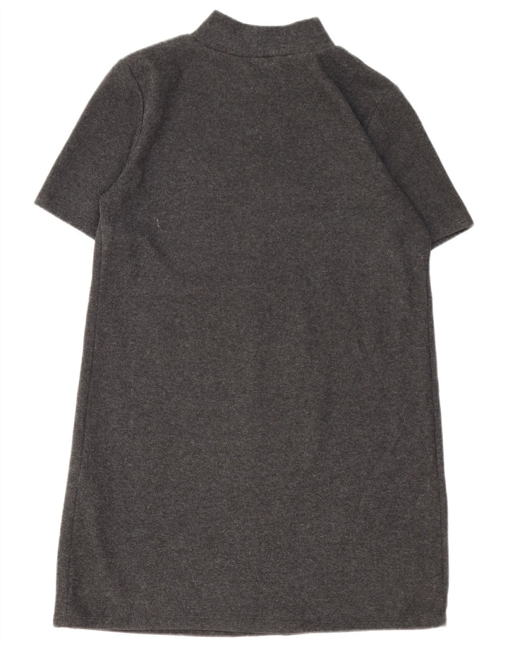 Zara Dame Jumper Dress UK 16 Large Grå Polyester