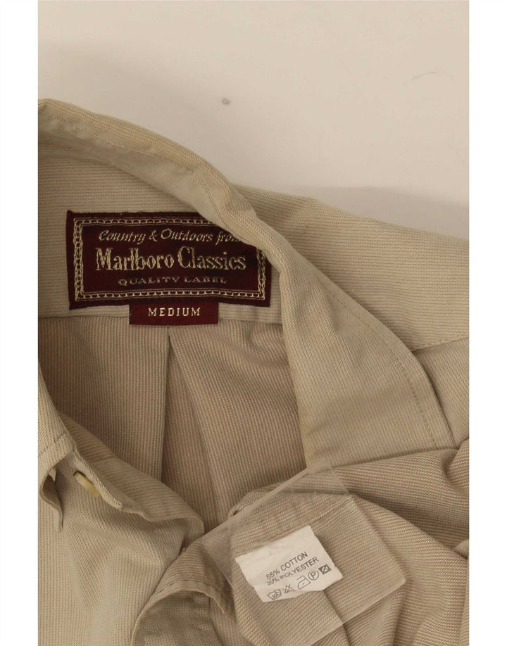 Marlboro Classics Herreskjorte Medium Beige Bomuld
