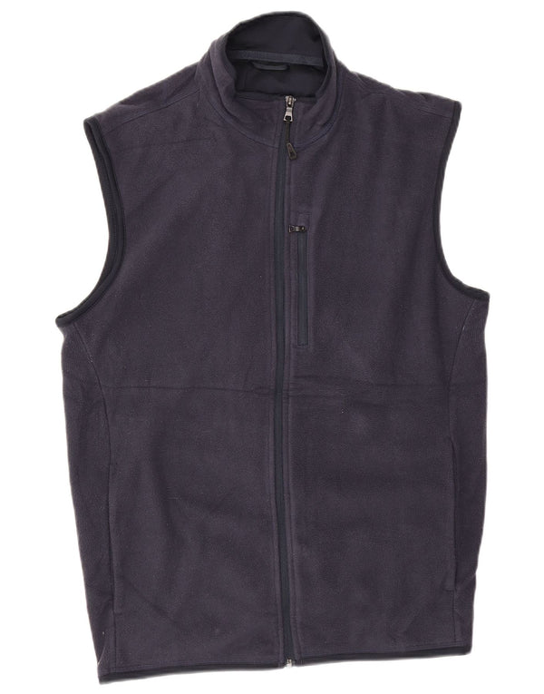 Marks & Spencer Fleecejakke til mænd UK 40 Large Navy Blue