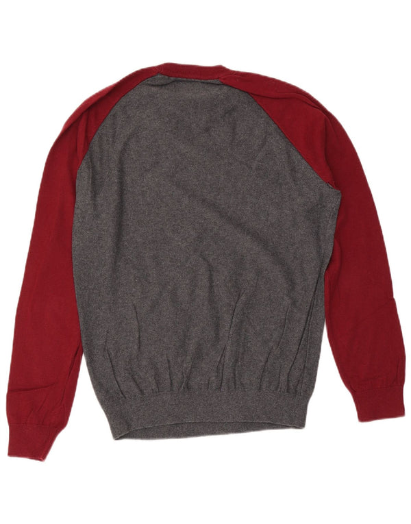 Jack Wills Herre Crew Neck Jumper Sweater Medium Grey Colourblock Bomuld