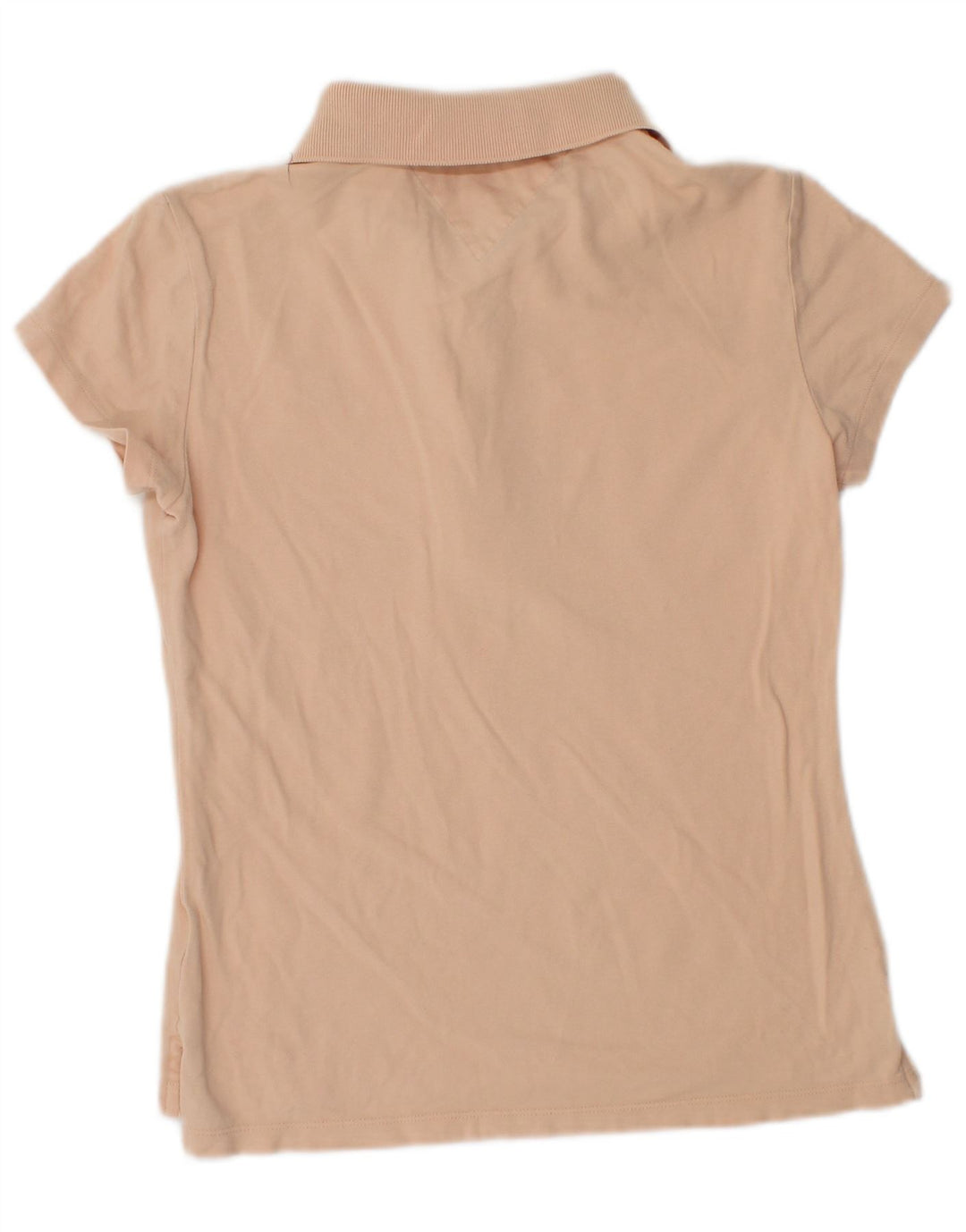 Tommy Hilfiger Dame Polo Shirt UK 12 Medium Orange