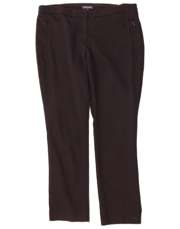 Tommy Hilfiger Dame Slim Chino Bukser US 10 Large W34 L28 Sort Nylon