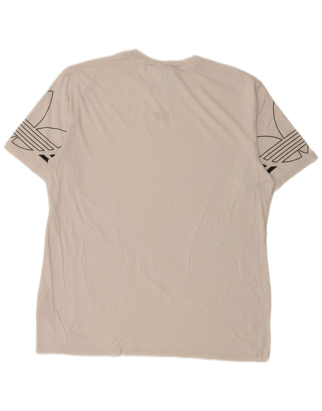 Adidas Grafisk T-shirt top til mænd, stor hvid bomuld