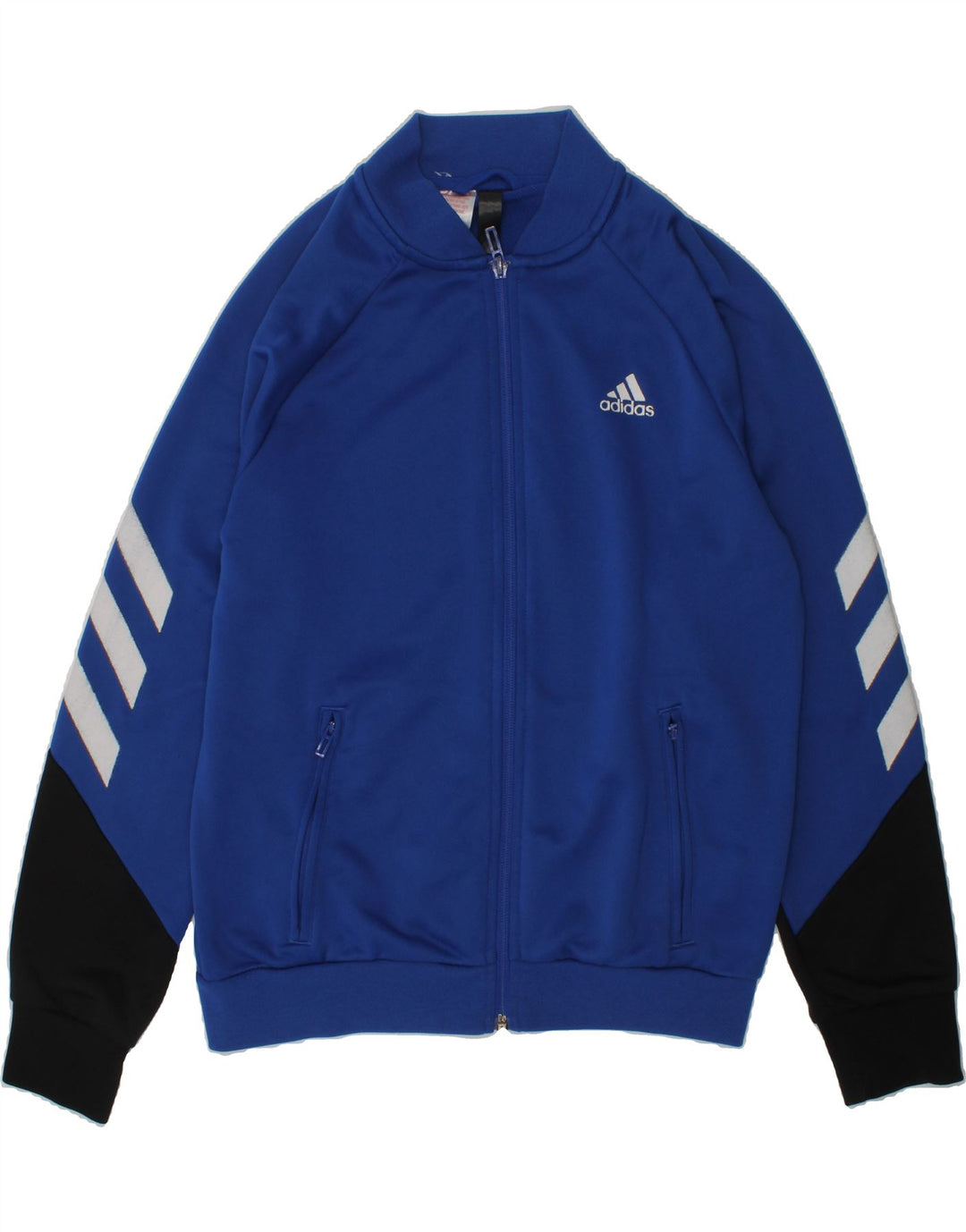 ADIDAS Boys Tracksuit Top Jacket 11-12 Years Blue Polyester | Vintage Adidas | Thrift | Second-Hand Adidas | Used Clothing | Messina Hembry 