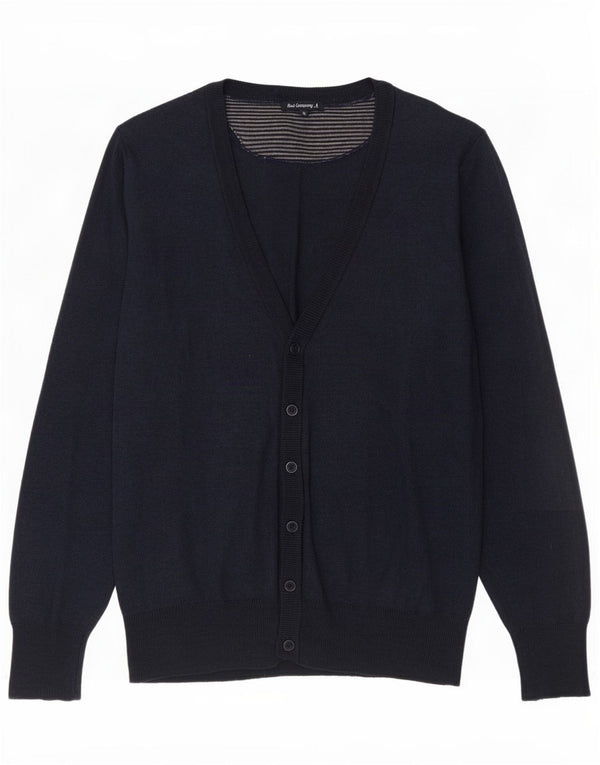 Best Company Herre Cardigan Sweater XL Navy Blue Polyamide