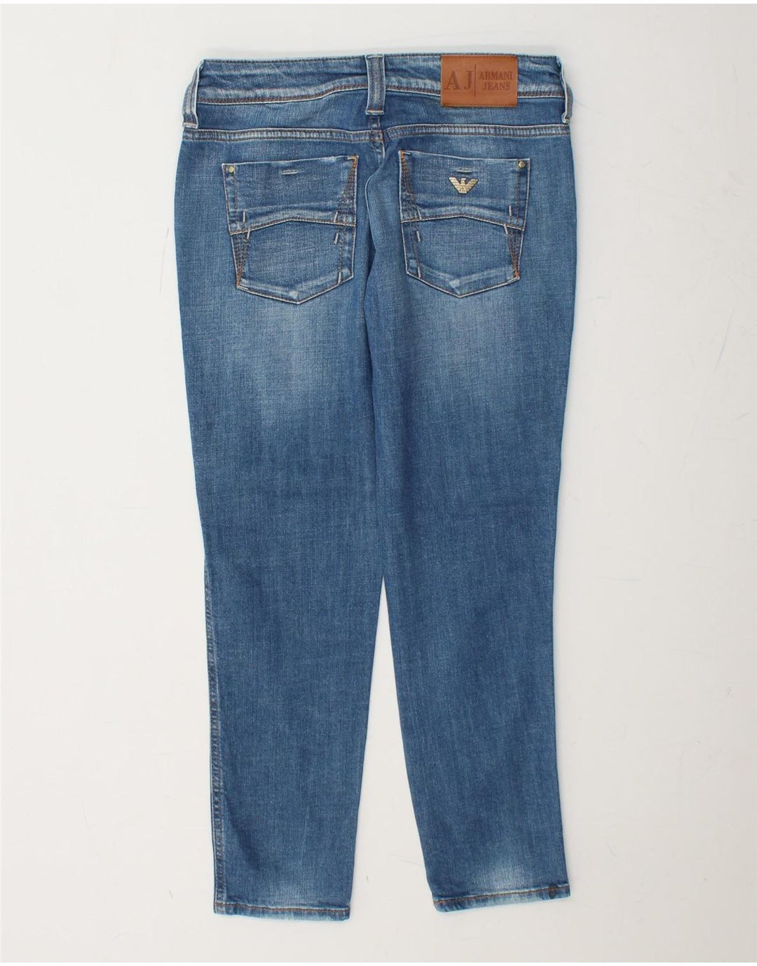 ARMANI Dame Slim Jeans W26 L26 Blå Bomuld