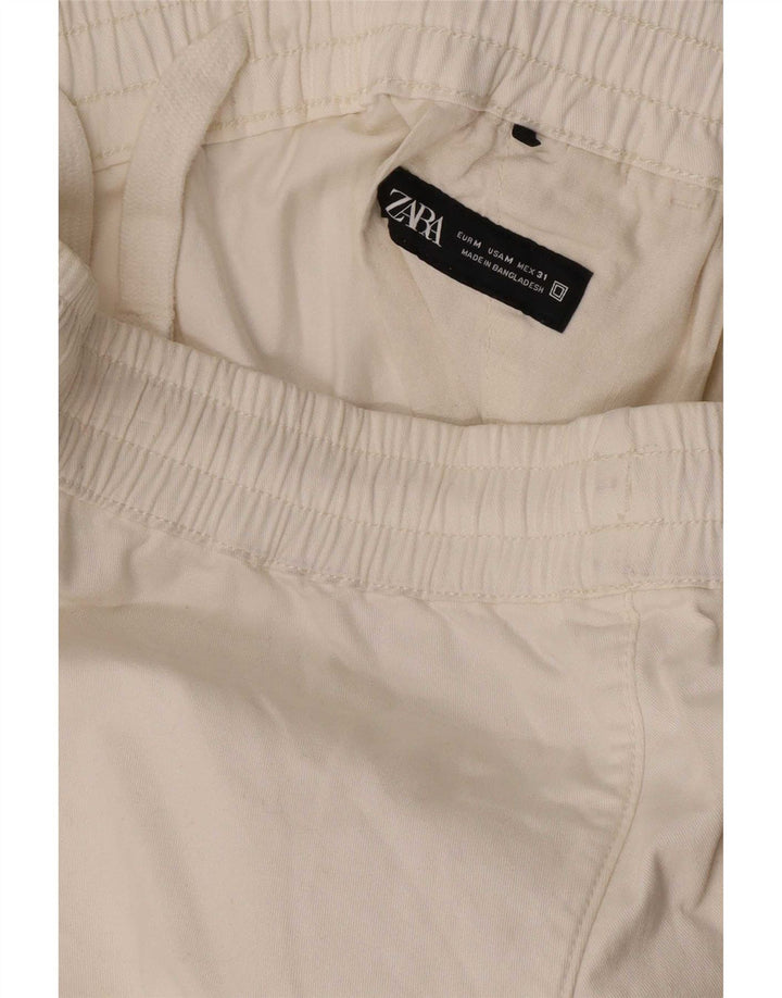 Zara Herre Chino Shorts Medium W31 Hvid