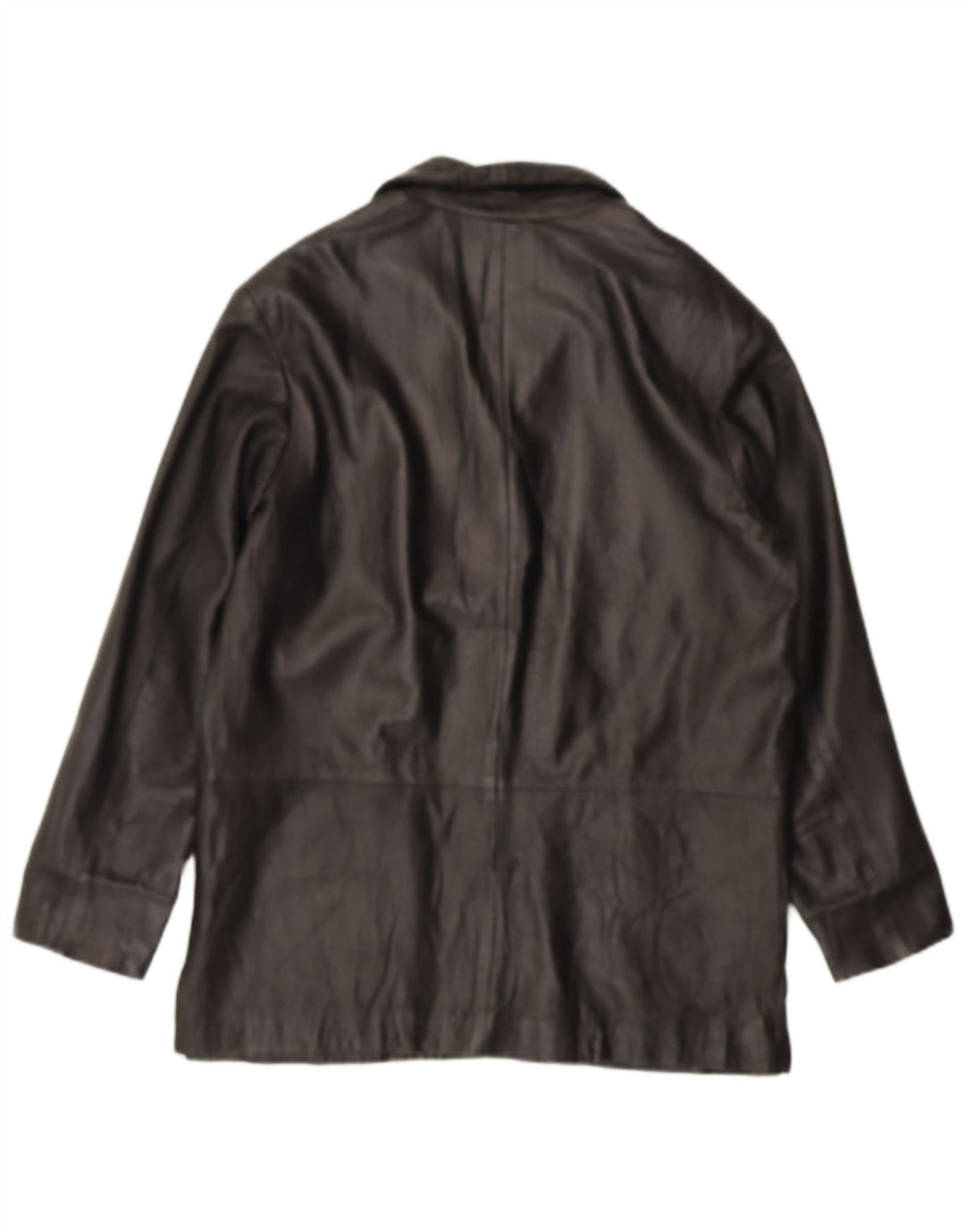 VINTAGE Womens Dublin Leather Jacket UK 16 Large Black Leather