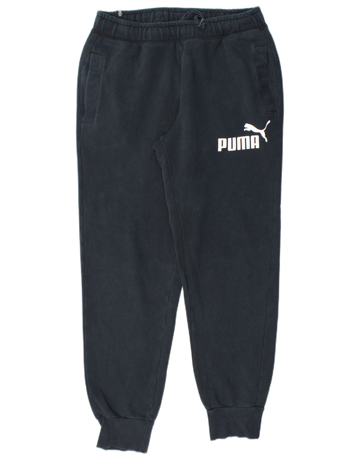 Puma Herre Lige træningsdragt Bukser Joggers Medium Sort Bomuld