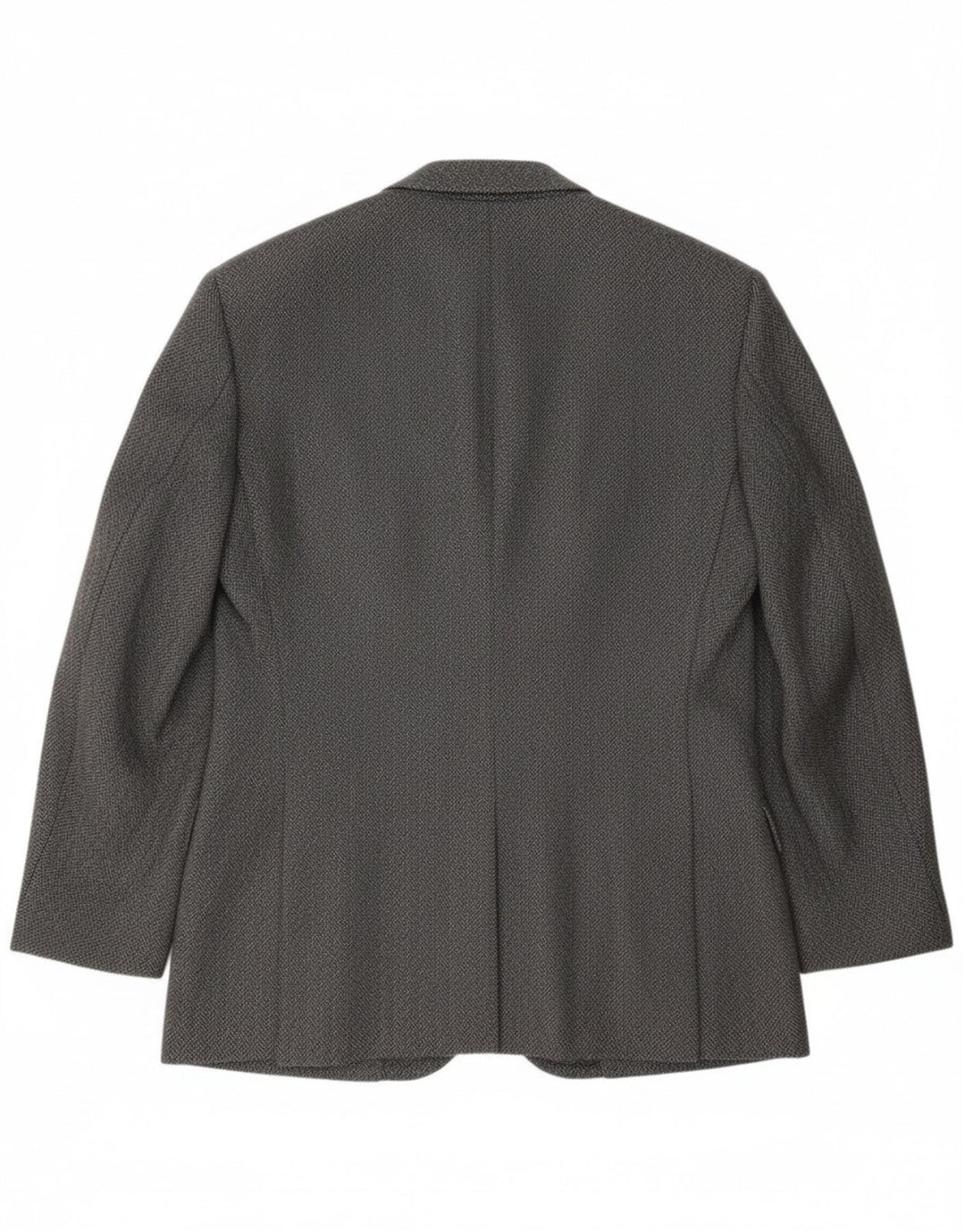 VINTAGE Mens 2 Button Blazer Jacket UK 42 XL Grey Herringbone