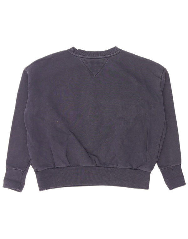 Tommy Hilfiger Graphic Sweatshirt Jumper UK 10 Small Navy Blue