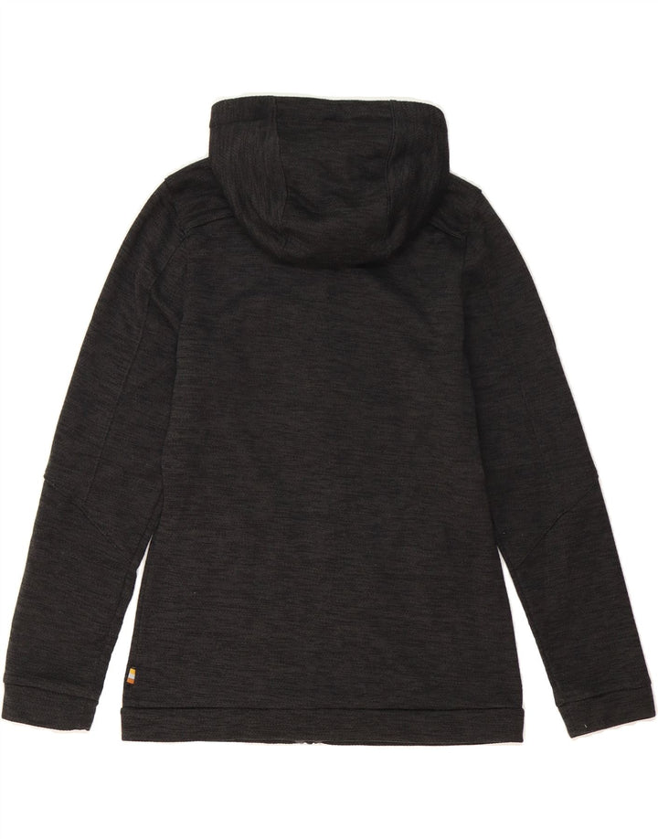 CRAGHOPPERS Womens Zip Hoodie Sweater UK 8 Small Grey Flecked Polyester Vintage CRAGHOPPERS and Second-Hand CRAGHOPPERS from Messina Hembry 