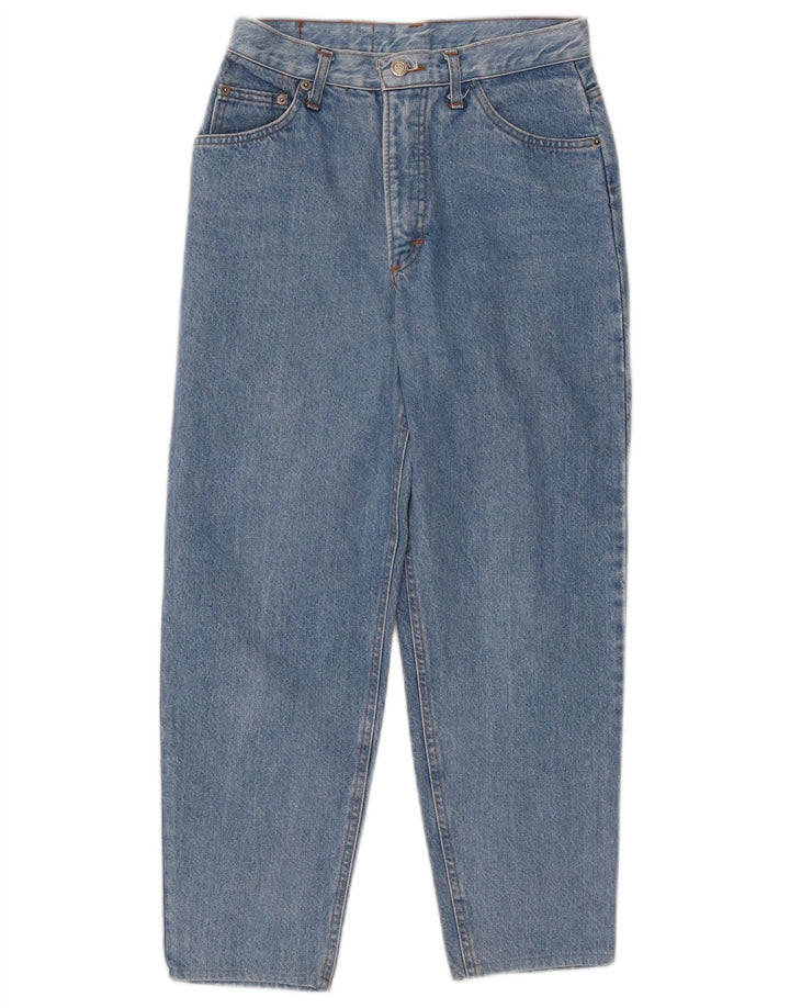 Vintage Kvinders Crop Tapered Jeans W28 L25 Blå