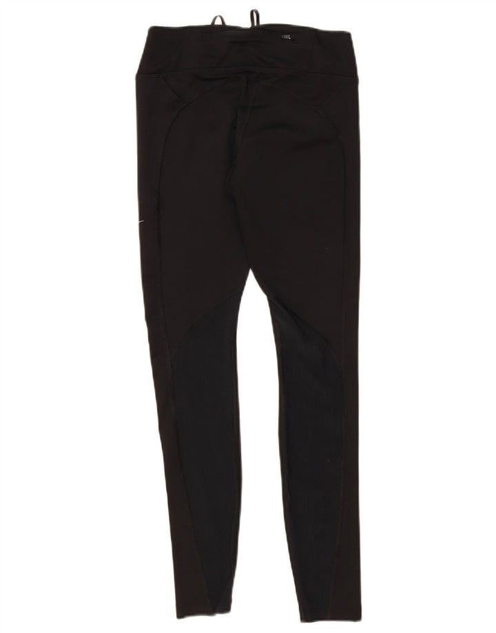 Nike Dame Dri Fit Leggings UK 8 Small Black Polyester