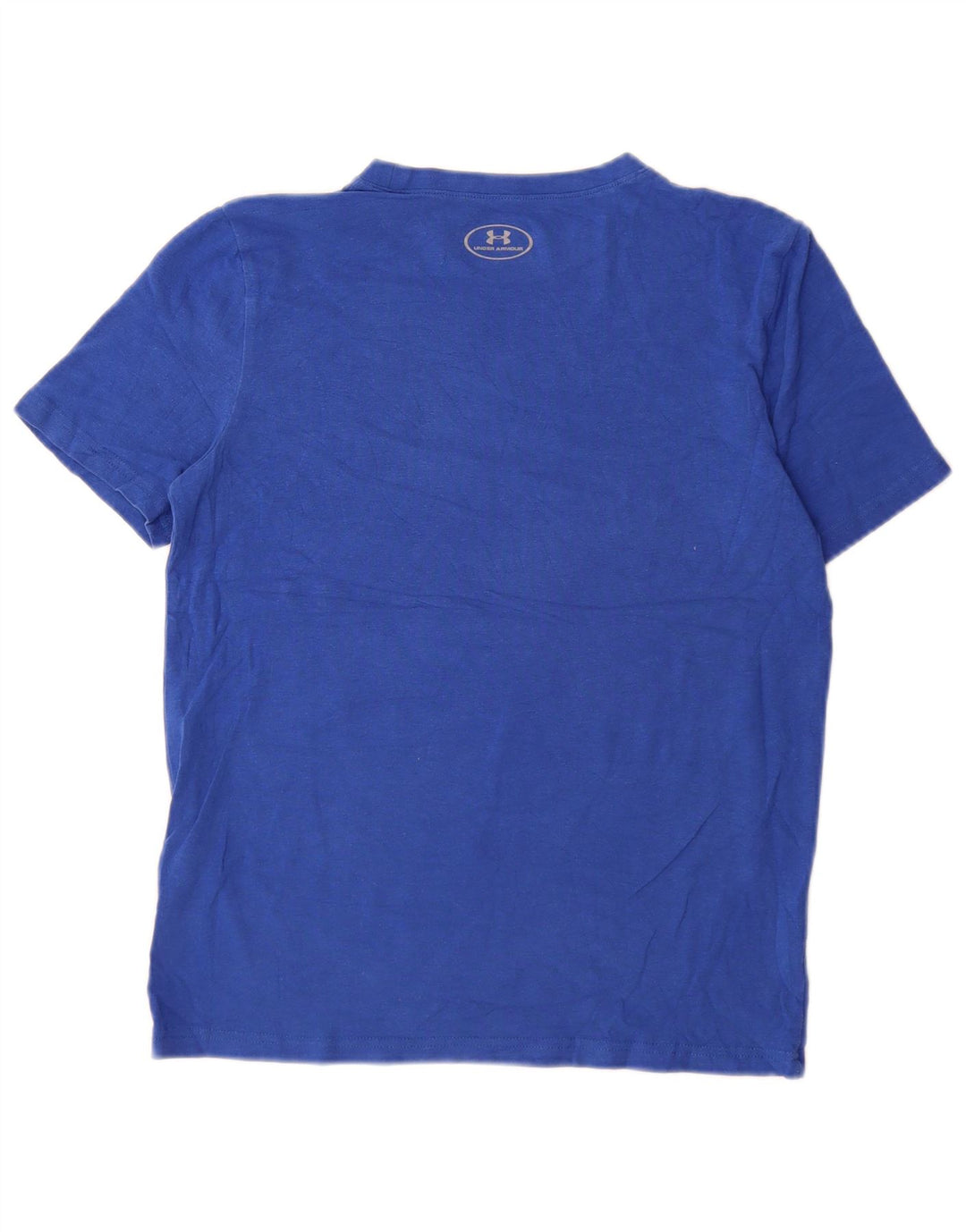 UNDER ARMOUR Piger løs T-shirt top 11-12 år stor blå bomuld