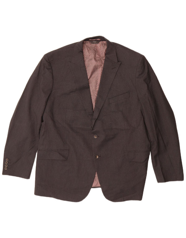 Marks & Spencer Herre 2-knaps Regular Fit Blazer-jakke UK 48 4XL Grå