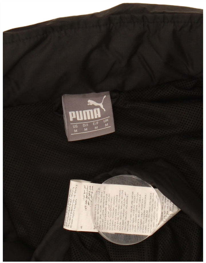 PUMA Regnjakke med hætte til mænd UK 38 Medium Sort Nylon