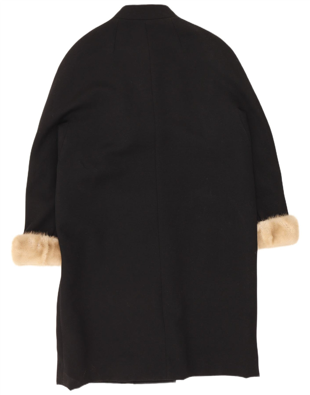 Louisoder Dame Overfrakke UK 12 Medium Sort Ny Uld