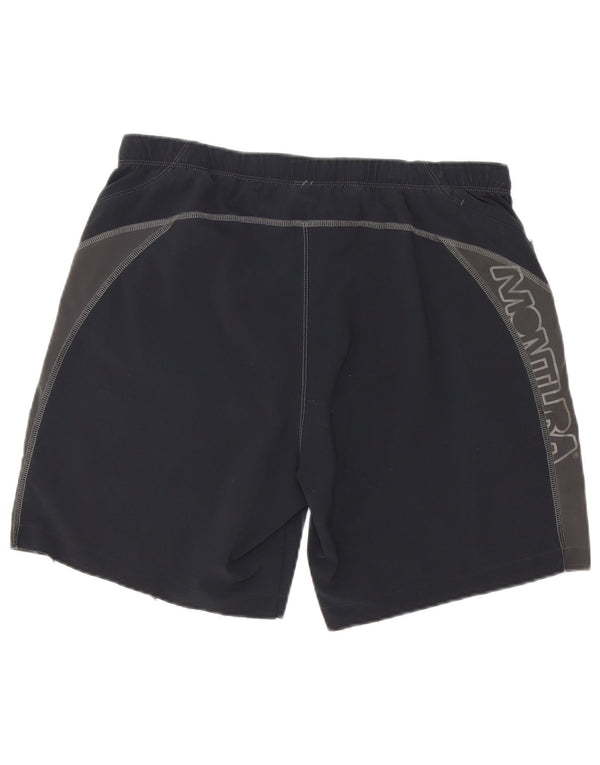 Montura Herre grafiske svømmeshorts XL Sort Colourblock Polyester
