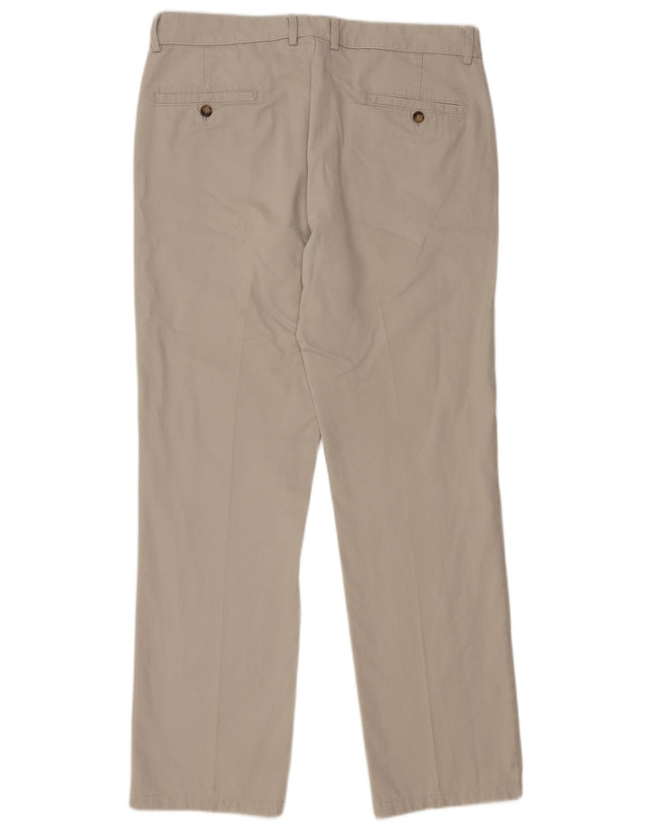 DOCKERS Mens Straight Chino Trousers W36 L34 Grey Cotton