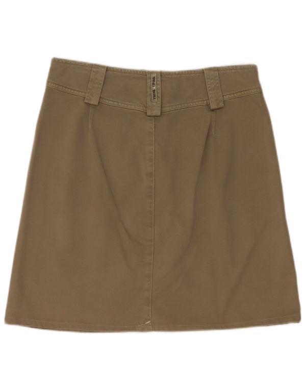 Tænk Pink Dame A-Line nederdel W28 Medium Beige Bomuld