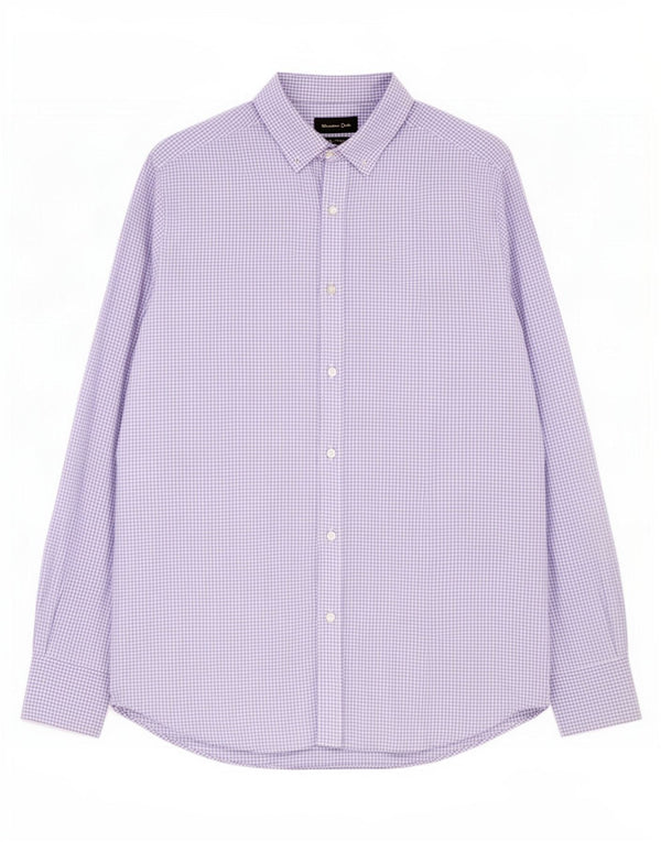 Massimo Dutti Herreskjorte Medium Lilla Gingham