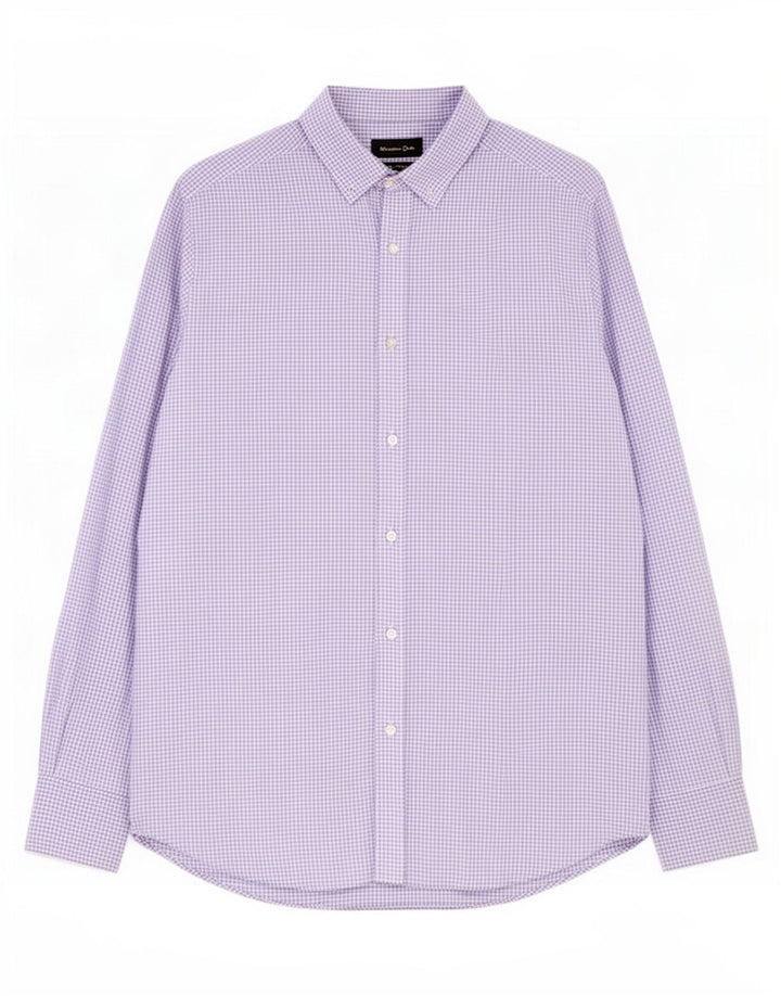 Massimo Dutti Herreskjorte Medium Lilla Gingham