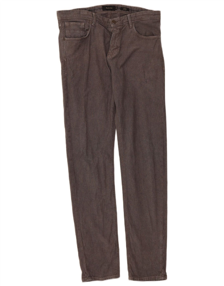Massimo Dutti Herre Slim Fit Casual Bukser EU 40 Medium W31 L31 Grå