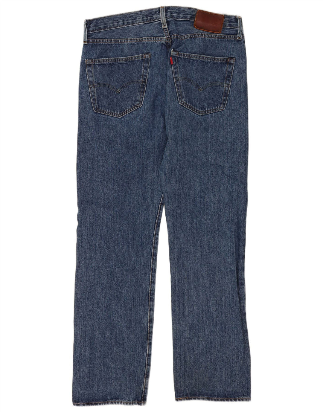 Levi's Herre 501 lige jeans W34 L32 blå bomuld