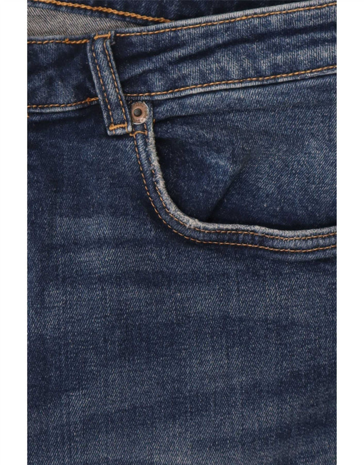 Zara Dame Straight Jeans EU 46 2XL W36 L26 Blå