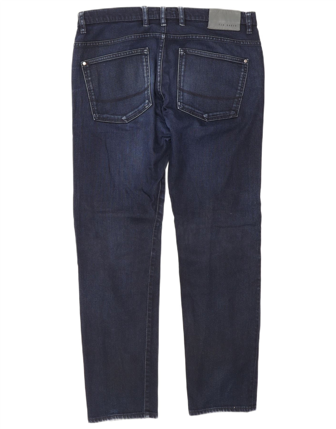 Ted Baker Herre Slim Jeans W34 L30 Marineblå Bomuld