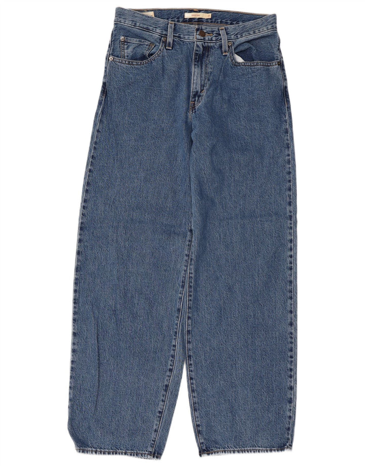 LEVI'S Dame Baggy Dad Jeans med brede ben W27 L30 Blå Bomuld