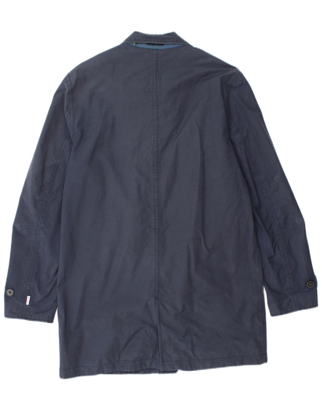 TIMBERLAND Herre Windbreaker Coat UK 38 Medium Navy Blue Bomuld
