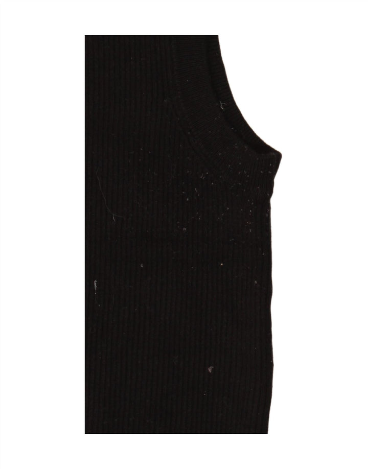 Marks & Spencer Damevest Tank Top UK 14 Medium Black Viscose