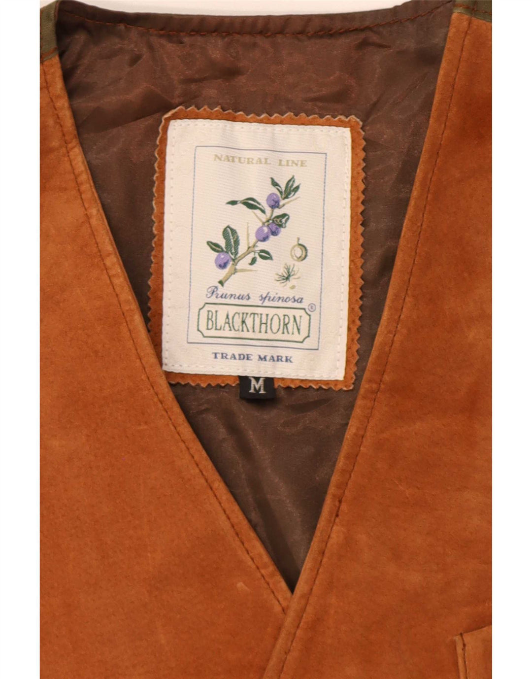 Blackthorn Herre ruskindsvest medium brunt læder