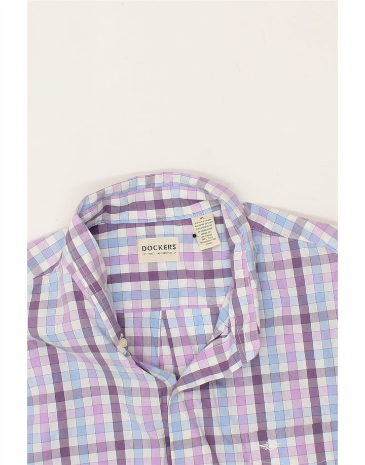 DOCKERS Mens Shirt XL Multicoloured Check Cotton Vintage Dockers and Second-Hand Dockers from Messina Hembry 