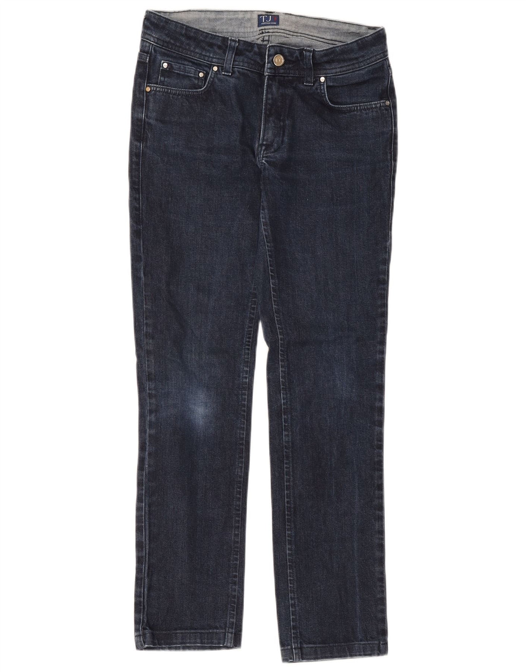 Trussardi Dame Slim Jeans W26 L28 Marineblå Bomuld