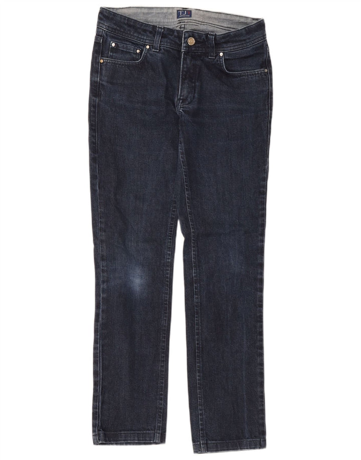 Trussardi Dame Slim Jeans W26 L28 Marineblå Bomuld