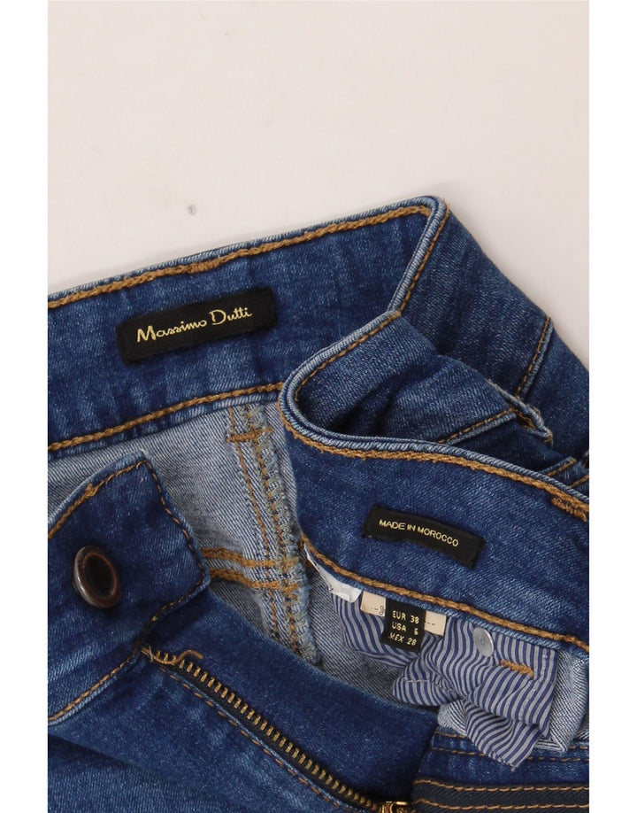 Massimo Dutti Dame Denim Nederdel EU 38 Lille W28 Blå