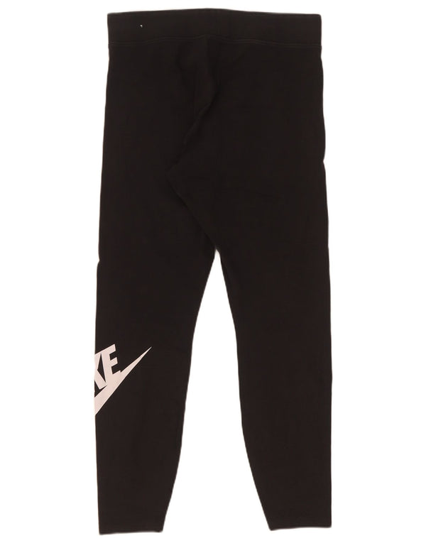 Nike Dame Grafiske Leggings UK 16 Large Black Bomuld