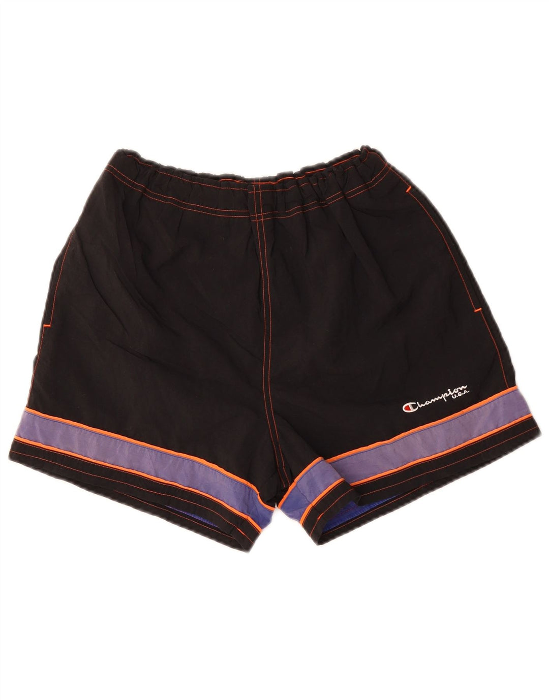 Champion Herre Sportshorts Medium Sort Colourblock Polyester Sports