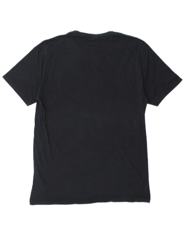 Reiss Herre T-Shirt Top Medium Sort Bomuld