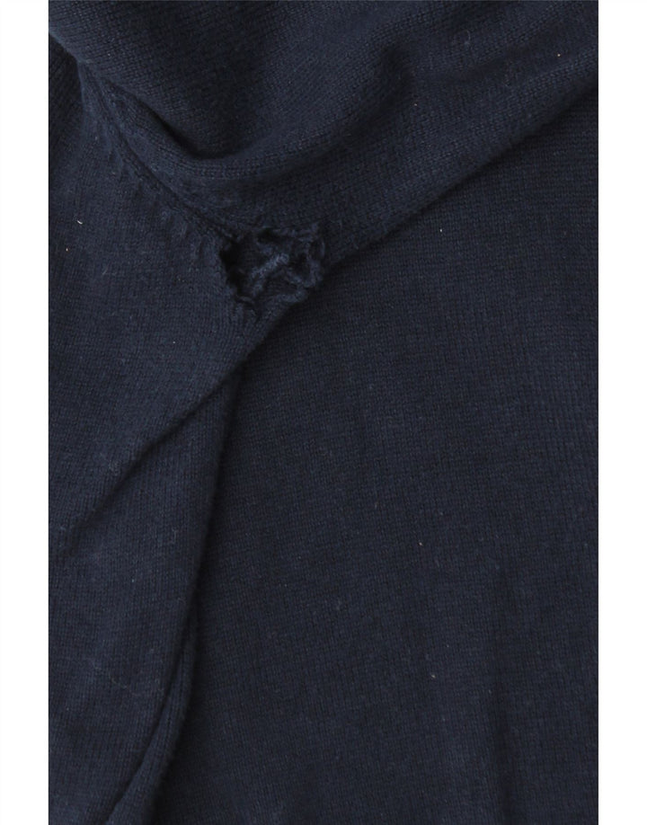 Besætningstøj Herre Zip Neck Jumper Sweater Medium Navyblå Bomuld