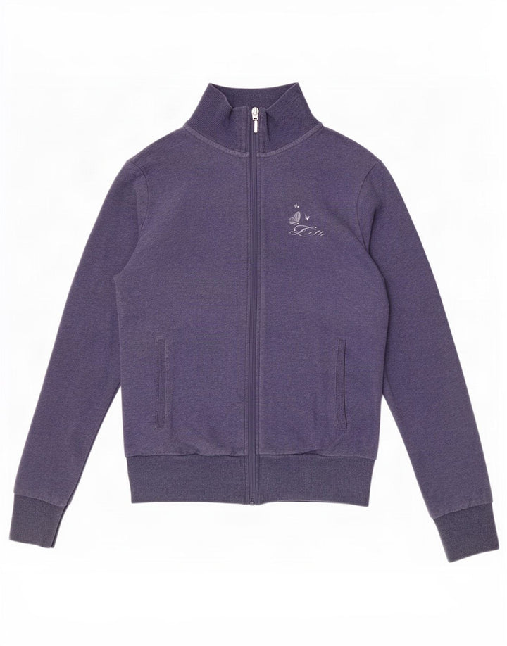 Lotto Dame træningsdragt Top Jacket UK 10 Small Blue Cotton